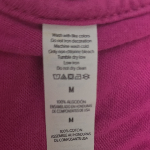 Pink V-Neck Tee - Picture 3 of 3